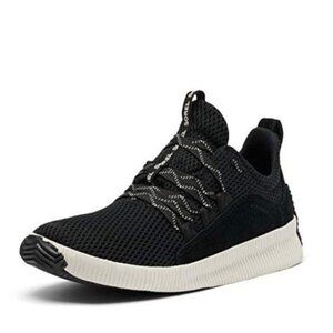 Sorel Out 'N About Plus Lace Sneaker Waterproof Suede Sneakers Size 6.5 black
